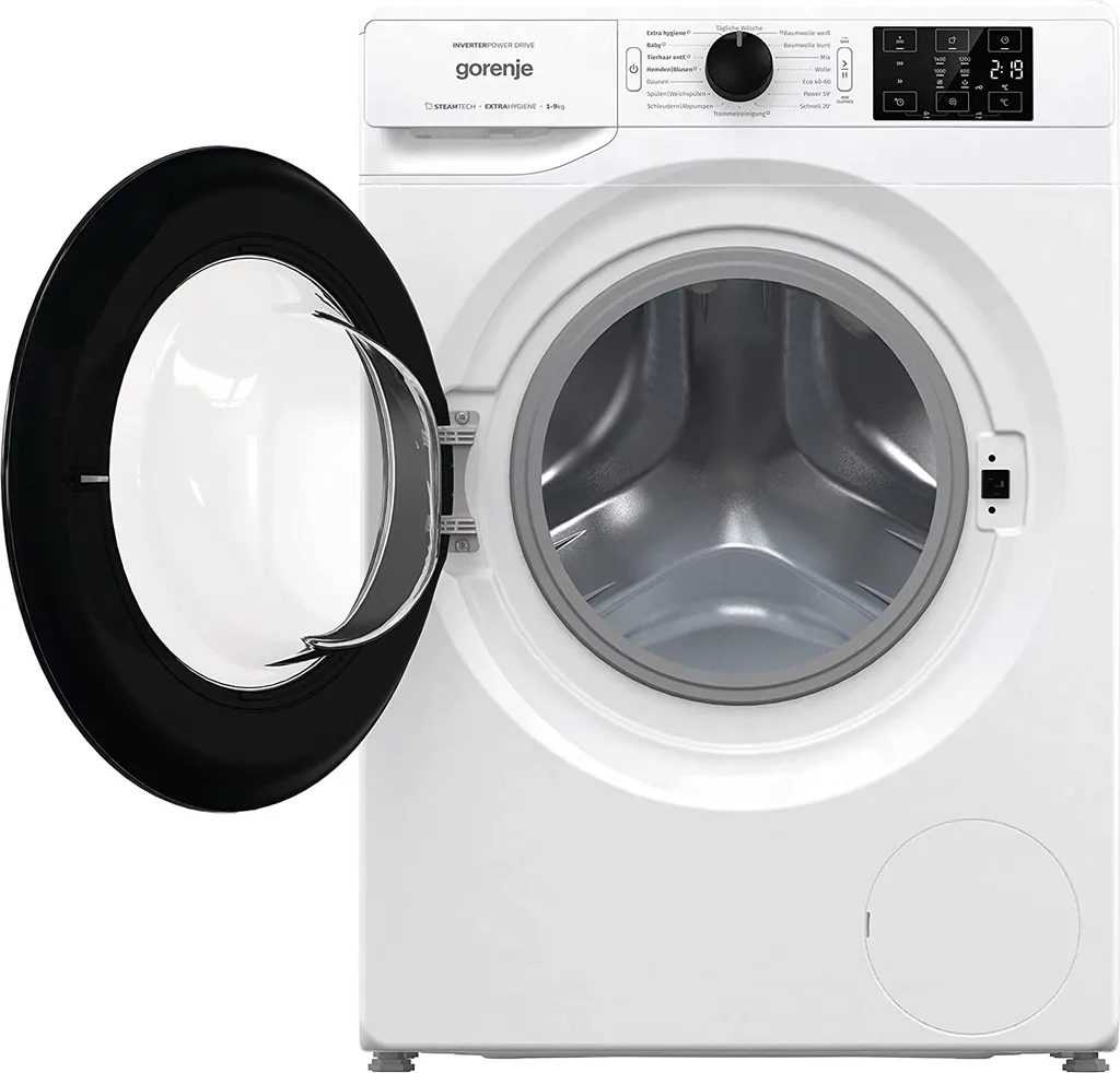 Gorenje WNEI 94 APS Waschmaschine Mit Dampffunktion - 9 Kg Fassungsvermögen - 1400 U/min - 16 Programme - Inverter Motor - Edelstahltrommel - AquaStop - Kindersicherung - Steril Tub - Weiß 8 Gorenje WNEI 94 APS Waschmaschine Mit Dampffunktion - 9 Kg Fassungsvermögen - 1400 U/min - 16 Programme - Inverter Motor - Edelstahltrommel - AquaStop - Kindersicherung - Steril Tub - Weiß – Bild 8