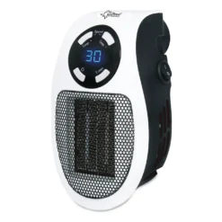 SUNTEC PTC Heizlüfter Steckdosen-Heizung Plug-in - Mit Thermostat, Timer, 500 Watt | 2 Ventilationsstufen, Elektrische Heizlüftung | Räume Bis 13 M² | Perfekt Für Schlafzimmer, Büro, Wohnung