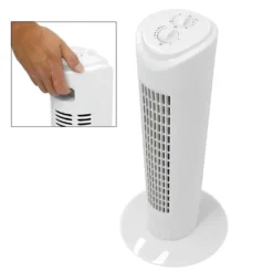 ECD Germany Türmventilator Mit 3 Geschwindigkeitsstufen - 45W - 81cm - 140° Oszillierend - Schwenkfunktion - Leise - Weiß - Timer 60 Min - Standventilator Säulenventilator Säulen Ventilator Türmlüfter -Luft Wrame Haus Geschaft 96eede84d3033e698e509689520451ca