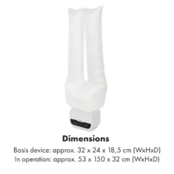 Klarstein ShirtButler Pro Automatischer Trockner Hosentrockner Hosenbügler , 2-in-1 System , 1200 Watt , Easy-Dry Technologie , Multi Size: S - XL , Thermal Safety System , 6-stufiger Timer: Bis 3 Stunden , Trocknungstemperatur: 30 - 70 °C , Bis Zu 2 Kg Maximalgewicht , LED-Kontrolllicht , Wechselbare Trocknungsaufsätze , Material: Oxford-Nylon , Weiß 17 Klarstein ShirtButler Pro Automatischer Trockner Hosentrockner Hosenbügler , 2-in-1 System , 1200 Watt , Easy-Dry Technologie , Multi Size: S - XL , Thermal Safety System , 6-stufiger Timer: Bis 3 Stunden , Trocknungstemperatur: 30 - 70 °C , Bis Zu 2 Kg Maximalgewicht , LED-Kontrolllicht , Wechselbare Trocknungsaufsätze , Material: Oxford-Nylon , Weiß -Luft Wrame Haus Geschaft 99675d26e9d76f94f2027a751ba51046