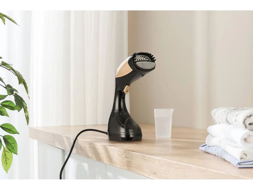 Swiss Pro Streamer Schwarz Dampfglätter 1100W-200ml Tragbares Handbügeleisen Für Reise & Zuhause 5 Swiss Pro Streamer Schwarz Dampfglätter 1100W-200ml Tragbares Handbügeleisen Für Reise & Zuhause – Bild 5