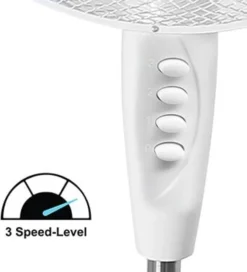 2 Stück Standventilator Ventilator Weiß Höhenverstellbar Oszillierend Doppelpack Kühler Raum-Lüfter Luft-Erfrischer Lüftung Luft-Entfeuchter -Luft Wrame Haus Geschaft 9999595d01ab413d149b221f24f8ec76