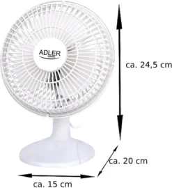 Adler 2 In 1 Tischventilator | Standventilator | Clipventilator | Ø15 Cm | 2 Laufgeschwindigkeiten | 30 Watt -Luft Wrame Haus Geschaft 99f73ae8d869b374a9edec6c4287ac43