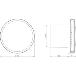 Abluftventilator Ø 100mm Mit Feuchtesensor Und Timer Badlüfter Ventilator Abluft -Luft Wrame Haus Geschaft 9a0b304b4476dcc6c15833d01a707978