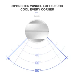 Ventilator Leise, Turmventilator Mit Fernbedienung, Mit Timer, 80°Oszillation, 8 Geschwindigkeitsstufne [A+++] -Luft Wrame Haus Geschaft 9be2933c40ed05a1ce959d620bf1b2d0