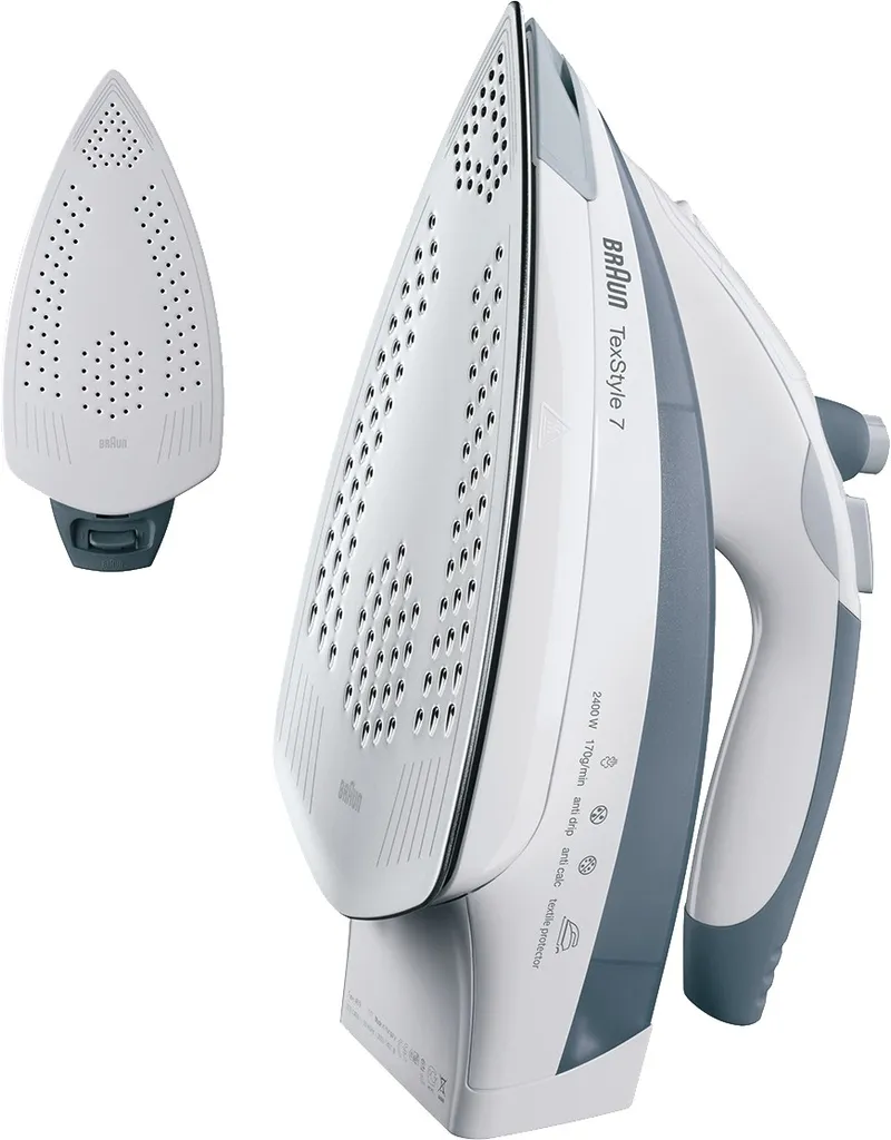BRAUN TexStyle 775 ETP Dampfbügeleisen 2400 Watt Dreiecks-Dampfstoß Grau 8 BRAUN TexStyle 775 ETP Dampfbügeleisen 2400 Watt Dreiecks-Dampfstoß Grau – Bild 8
