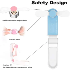 Tragbarer Mini Lüfter Klein Faltbarer Handventilator Wieder Aufladbarer Persönliche Taschenventilator Batterie Betriebener Reise Ventilator USB Schreibtisch-Fan Für Büro, Haus, Outdoor -Luft Wrame Haus Geschaft 9db515274a5558d5f197bb33a68de31d