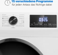 Bomann® Waschmaschine 8kg Mit Max. 1400 U/min - Effizienter, Leiser Und Langlebiger Invertermotor, 15 Waschprogrammen, Und Endzweitvorwahl, Washing Machine Mit Dampffunktion - WA 7185 -Luft Wrame Haus Geschaft 9dc172c9ab87444dd9855eb5c72e0fd2