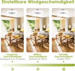 Lospitch Deckenventilator Fernbedienung Weiss Mit Beleuchtet Beleuchtung Schlaf 80W -Luft Wrame Haus Geschaft 9e2df8fd28bd1d9298380031ad8edc9e