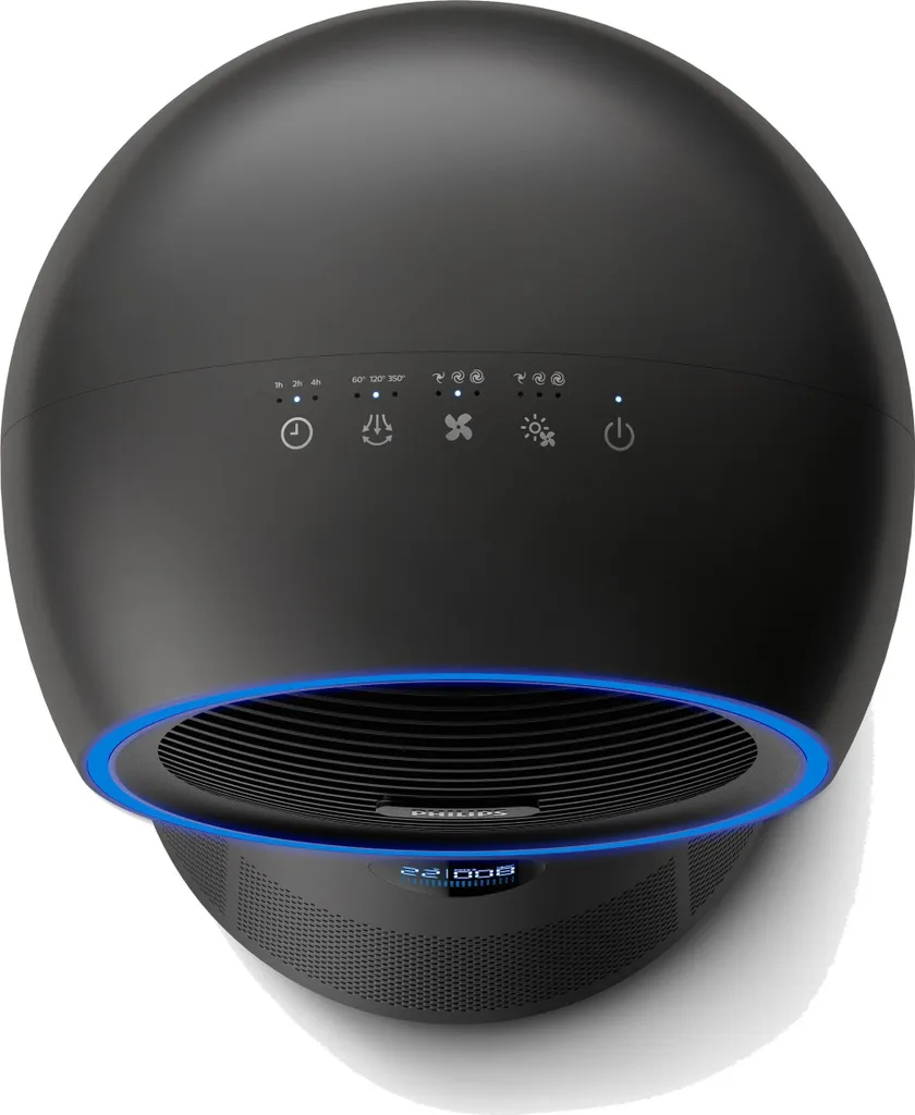 Philips Luftreiniger 3 In 1 AMF220/15 Lüfter 7,5-15-25; Heizung 1250-1500-2200 W, Geeignet Für Räume Bis 42 M², Schwarz 13 Philips Luftreiniger 3 In 1 AMF220/15 Lüfter 7,5-15-25; Heizung 1250-1500-2200 W, Geeignet Für Räume Bis 42 M², Schwarz – Bild 13