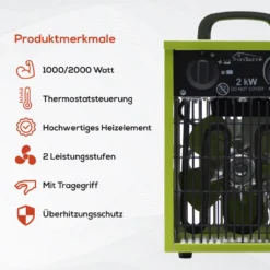 Tronitechnik TT-EIH-152 Heizgerät Heizlüfter Heizung 2.000 Watt, Tragegriff, Stahl, Stufenlose Thermosteuerung 17 Tronitechnik TT-EIH-152 Heizgerät Heizlüfter Heizung 2.000 Watt, Tragegriff, Stahl, Stufenlose Thermosteuerung -Luft Wrame Haus Geschaft 9fc69b718ae9dbba08ff17bf497cb93f