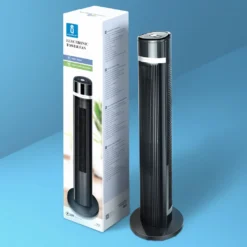 Aigostar Turmventilator, Leise Mit Fernbedienung, 35W, 60° Oszillierend, 3 Geschwindigkeitsstufen, 7 Stunden Timer, Säulenventilator Mit Speicher Funktion, 103cm Standventilator Tower Fan, Schwarz -Luft Wrame Haus Geschaft a007da6501885abbc219d704cf48d8ab