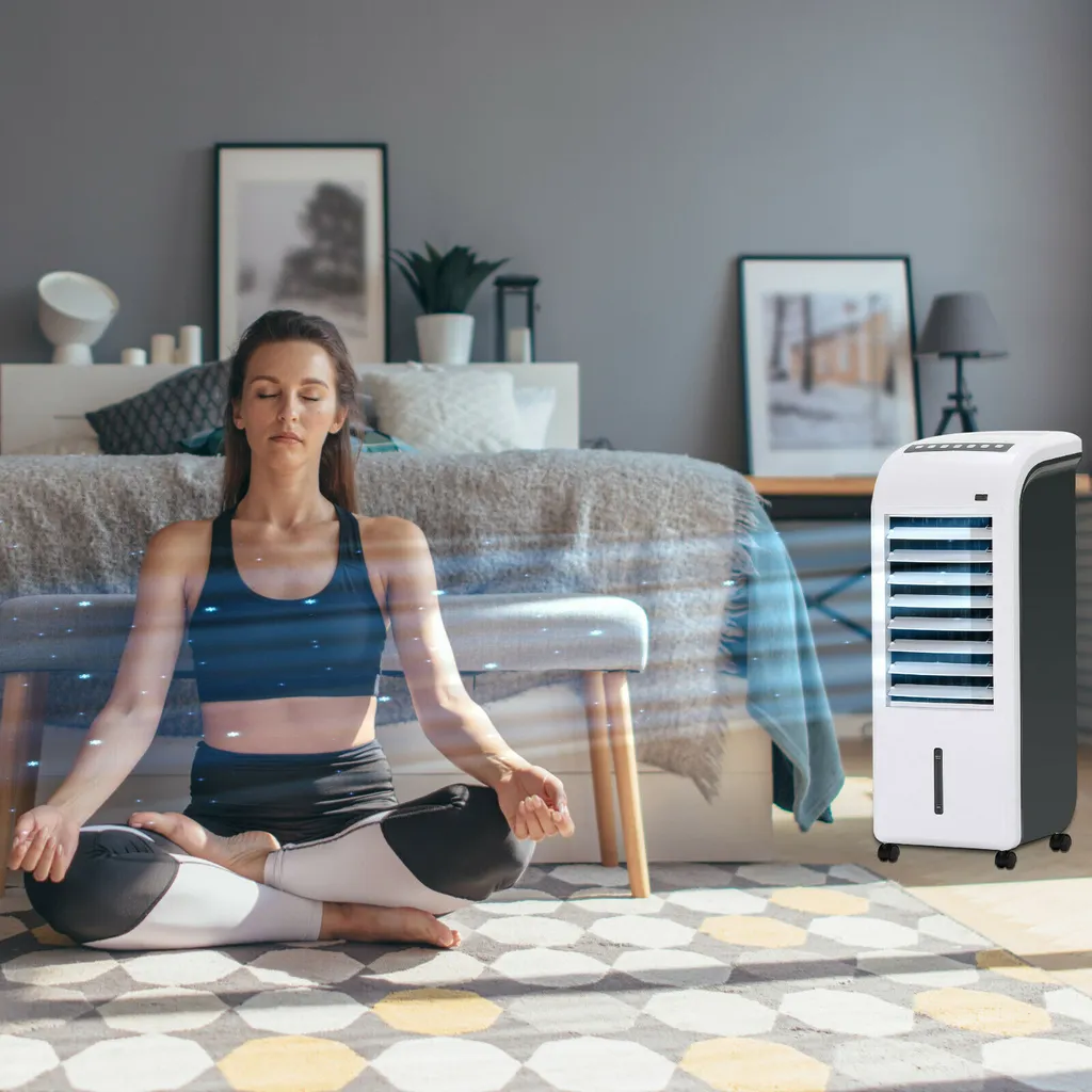 AREBOS, 4in1 Aircooler Luftkühler, Luftreiniger, Luftbefeuchter, Ventilator, Mobile Klimaanlage, 4,5L 2 AREBOS, 4in1 Aircooler Luftkühler, Luftreiniger, Luftbefeuchter, Ventilator, Mobile Klimaanlage, 4,5L – Bild 2