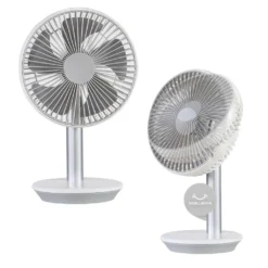 AREBOS USB-Tischventilator Mit Timer, Wiederaufladbarer 2500 MAh – Akku, 45° Neigbar, Ventilator Mit 3 Geschwindigkeitsstufen, Inkl. USB-Kabel -Luft Wrame Haus Geschaft a2a7f77ef543f0e968a2c91794219bc1