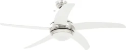 VidaXL Dekorativer Deckenventilator Mit Leuchtmittel 128 Cm Weiß -Luft Wrame Haus Geschaft a37b8ec70c49922b905dbd5dc5cfddab