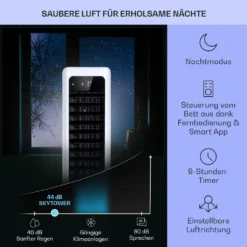 Klarstein Mobiles Klimagerät Ohne Abluftschlauch - 360° Luftkühler Mit Wasser Ventilator Luftbefeuchter Luftreiniger Funktion - App-Steuerung - 6L Wassertank - Klimaanlage Mobil Mit Fernbedienung -Luft Wrame Haus Geschaft a7e69cd45c6b3534762e88b09372f6ed