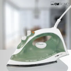 Clatronic DB3105 Dampfbügeleisen Edelstahlsohle Weiss-grün 2000W -Luft Wrame Haus Geschaft a9ad7e313436404ba7e580206ca97307