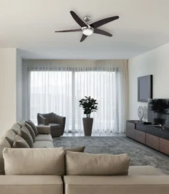 Globo Lighting VENTILATOR Metall Nickel Matt, MDF Wenge, Glas Opal, Fernbedienung, Batterie Inkludiert 2x AAA,, Max. Motorleistung 55W, Optimale Raumnutzung 30m², Abkühlung, Aufheizen, Geschwindigkeitsstufen 80/95/170 RPM, ø: 1320mm, H: 372mm, Exkl. 1x E14 60W 230V 17 Globo Lighting VENTILATOR Metall Nickel Matt, MDF Wenge, Glas Opal, Fernbedienung, Batterie Inkludiert 2x AAA,, Max. Motorleistung 55W, Optimale Raumnutzung 30m², Abkühlung, Aufheizen, Geschwindigkeitsstufen 80/95/170 RPM, ø: 1320mm, H: 372mm, Exkl. 1x E14 60W 230V -Luft Wrame Haus Geschaft aa0c04cdc20a138695782a510b361c97