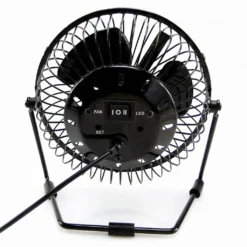 15cm Mini USB-Tischventilator Ventilator Aus Metall Mit LED-Animation Für Temperatur Und Uhrzeit - Stufenlos Neigbar Um 360°, Energiesparend, Extrem Leise 11 15cm Mini USB-Tischventilator Ventilator Aus Metall Mit LED-Animation Für Temperatur Und Uhrzeit - Stufenlos Neigbar Um 360°, Energiesparend, Extrem Leise -Luft Wrame Haus Geschaft aa335316f9c23eb37dbdab0df02615d4