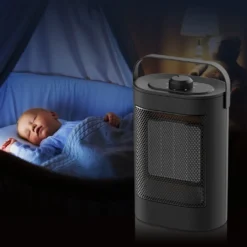 Heizlüfter Energiesparend 1500W, Elektrisch Heizung, PTC Keramik Heizung, Überhitzungs Und Kippschutz, 3 Heizstufen, 70° Oszillation, Für Zimmer, Büro, Wohnräume -Luft Wrame Haus Geschaft ab8b56d5cafed47b98eda2443211ad91