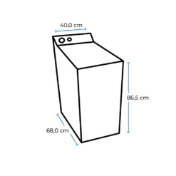 Exquisit Toplader Waschmaschine LTO1207-030C Weiss | 7,5 Kg Fassungsvermögen | Weiß -Luft Wrame Haus Geschaft acd3361a8e6ec3ad09a2dd8bec5e5d2e