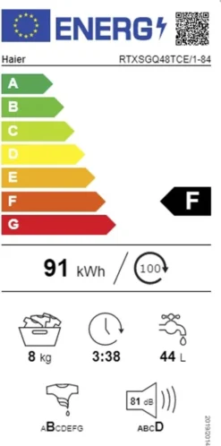 Haier RTXSGQ 48 TCE/184 Toplader -Luft Wrame Haus Geschaft ae7a65035a70294017b7f8883f1503ff