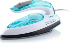 Hyundai SI 990 Reise - Dampfbügeleisen Mit Keramiksohle, 1200 Watt Und Vertikaldampf HYUSI990