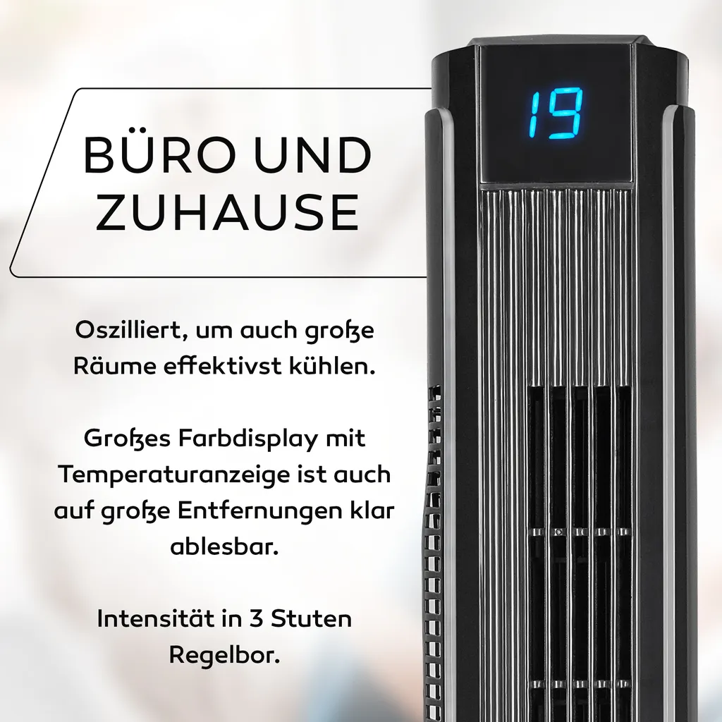 Turmventilator Mit Fernbedienung Leise 80 Cm Ventilator Timer Säulenventilator 6 Turmventilator Mit Fernbedienung Leise 80 Cm Ventilator Timer Säulenventilator – Bild 6