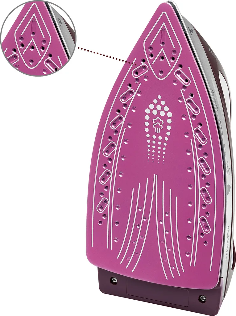 Bomann DBS 6034 CB Dampfbügelstation, Superglide-Keramiksohle, 3,5 Bar Dampfdruck, Elektronisches Anti-Tropf-System, 2300W, Weiß-flieder 3 Bomann DBS 6034 CB Dampfbügelstation, Superglide-Keramiksohle, 3,5 Bar Dampfdruck, Elektronisches Anti-Tropf-System, 2300W, Weiß-flieder – Bild 3