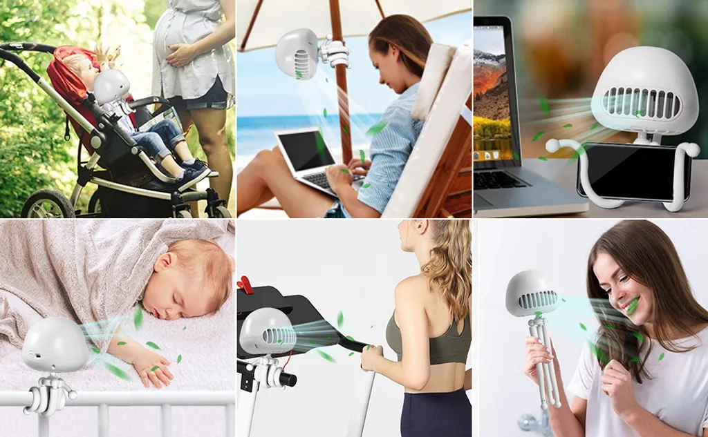 CMYBABEE Kinderwagen Ventilator, Tragbarer Blattloser Ventilator, 3-Gang-Optionen, Wiederaufladbarer, USB Ventilator, Für Kinderwagen, Schreibtisch, Zelt Und Reise, Handheld Ventilator-Weiß 10 CMYBABEE Kinderwagen Ventilator, Tragbarer Blattloser Ventilator, 3-Gang-Optionen, Wiederaufladbarer, USB Ventilator, Für Kinderwagen, Schreibtisch, Zelt Und Reise, Handheld Ventilator-Weiß – Bild 10