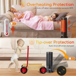 Aigostar Bert - PTC Keramik Heizlüfter Mit Fernbedienung, 3 Mode Heizstufen, 70° Oszillation, Leise Und Energiesparend Heizleistung 2000W, 7.5 H Timer, Heizung Heater Schnellheizer, Schwarz 12 Aigostar Bert - PTC Keramik Heizlüfter Mit Fernbedienung, 3 Mode Heizstufen, 70° Oszillation, Leise Und Energiesparend Heizleistung 2000W, 7.5 H Timer, Heizung Heater Schnellheizer, Schwarz -Luft Wrame Haus Geschaft b3d7336d716b08dd17f03531d45708bc