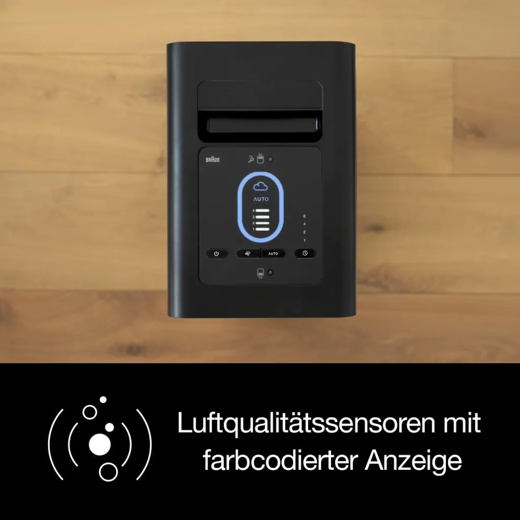 BRAUN Luftreiniger BFD104BE2 SCAN & CLEAN Raumgröße: 129 M² Dreifachfiltrierungssystem Schwarz 15 BRAUN Luftreiniger BFD104BE2 SCAN & CLEAN Raumgröße: 129 M² Dreifachfiltrierungssystem Schwarz – Bild 15