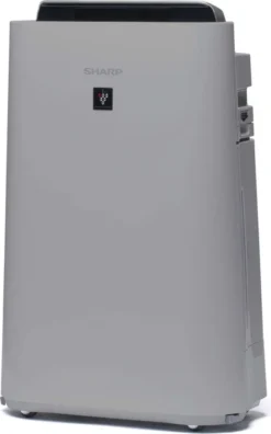 SHARP UA-HD50E-L Luftreiniger (mit Befeuchtungsfunktion, Verbesserung Der Luftqualität, Ideal Für Allergiker, Drei Stufen Filtersystem, HEPA-Filter, Räume Bis Zu 38 M²) Hellgrau [Energieklasse A] -Luft Wrame Haus Geschaft b6a19121a40e836b12f140c5d54f34f3