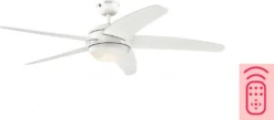 Westinghouse Deckenventilator Bendan LED Weiß Mit Fernbedienung -Luft Wrame Haus Geschaft b707828b7e7c153c0d45f4d6bcaf93f8