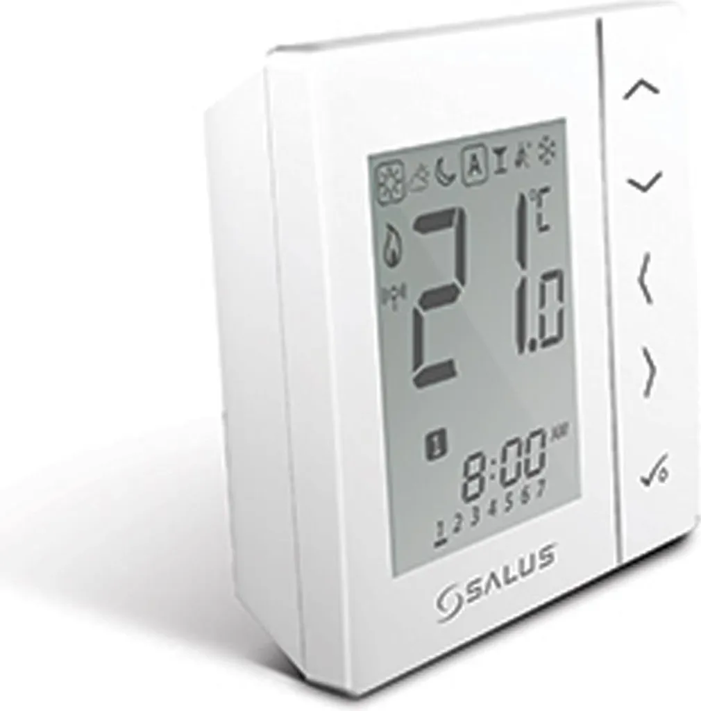 Salus VS20WRF (Weiß) Batteriebetriebener Aufputz-Funkraumthermostat 1 Salus VS20WRF (Weiß) Batteriebetriebener Aufputz-Funkraumthermostat