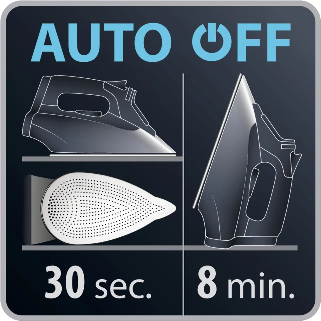 Rowenta Effective + Dampfbügeleisen DX1635 - Braun/weiß 6 Rowenta Effective + Dampfbügeleisen DX1635 - Braun/weiß – Bild 6