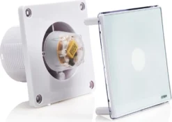 STERR - Badezimmerlüfter Mit LED-Beleuchtung - BFS100L -Luft Wrame Haus Geschaft bbf1824c6706fe0fd68d956bd57264b1