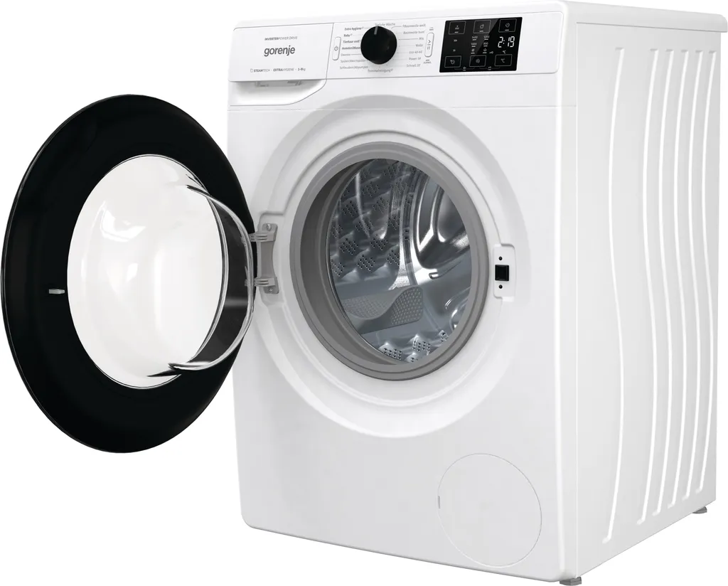 Gorenje WNEI 94 APS Waschmaschine Mit Dampffunktion - 9 Kg Fassungsvermögen - 1400 U/min - 16 Programme - Inverter Motor - Edelstahltrommel - AquaStop - Kindersicherung - Steril Tub - Weiß 2 Gorenje WNEI 94 APS Waschmaschine Mit Dampffunktion - 9 Kg Fassungsvermögen - 1400 U/min - 16 Programme - Inverter Motor - Edelstahltrommel - AquaStop - Kindersicherung - Steril Tub - Weiß – Bild 2