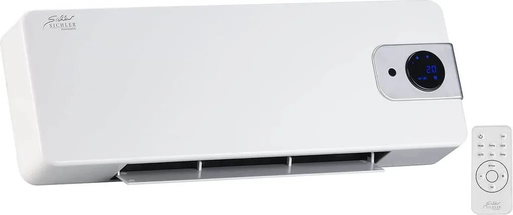Sichler Keramik Wandheizlüfter LV-820.w Mit Digitalem Thermostat, Oszillation, 2.000 W 5 Sichler Keramik Wandheizlüfter LV-820.w Mit Digitalem Thermostat, Oszillation, 2.000 W – Bild 5
