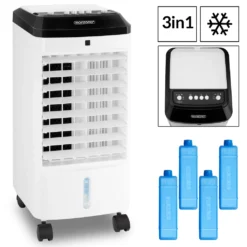 Monzana Luftkühler MZ401 3in1 4l Inkl 3 Stufen Ventilator Luftkühler Luftbefeuchter Ionisator Aircooler Klimagerät