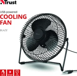 Trust Blaze USB-Kühllüfter, Einstellbare Geschwindigkeit, 120 Cm Kabel - Schwarz 19 Trust Blaze USB-Kühllüfter, Einstellbare Geschwindigkeit, 120 Cm Kabel - Schwarz -Luft Wrame Haus Geschaft bfc810f0036361e118487ba623499121