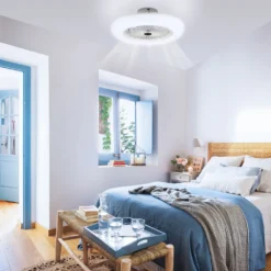 Lospitch Deckenventilator Fernbedienung Weiss Mit Beleuchtet Beleuchtung Schlaf 80W -Luft Wrame Haus Geschaft bfcccefdacee4e6ac64ed6a29ed2e386