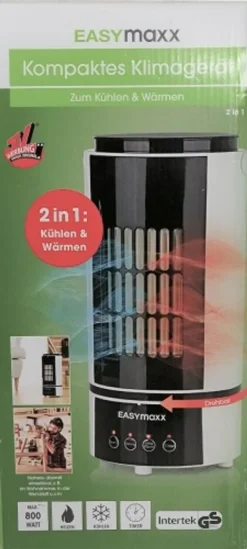 EASYmaxx Mobile Mini-Klimaanlage - Zum Kühlen Oder Wärmen -Luft Wrame Haus Geschaft c11172981b58fae77cd2981576b5b791