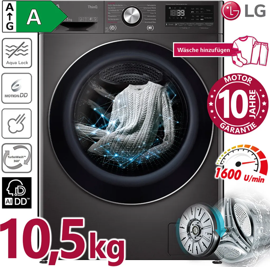 LG Waschmaschine F6WV710P2S 6 LG Waschmaschine F6WV710P2S – Bild 6