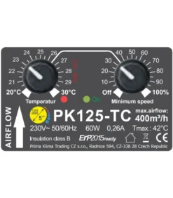 Prima Klima Temp-Control AC-Ventilator 400m³/h 125mm (PK125-TC) -Luft Wrame Haus Geschaft c1f33f83302fe9fca72df34442c7735e
