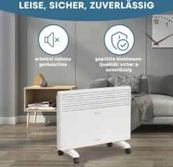 STAHLMANN Konvektor Heizung ZK 1500 Watt - Elektroheizung Energiesparend Bis 30qm Fläche, Schnelle Erwärmung, Thermostat, Leise Und Sichere Heizung Elektrisch - Heizgerät, Electric Heater 9 STAHLMANN Konvektor Heizung ZK 1500 Watt - Elektroheizung Energiesparend Bis 30qm Fläche, Schnelle Erwärmung, Thermostat, Leise Und Sichere Heizung Elektrisch - Heizgerät, Electric Heater -Luft Wrame Haus Geschaft c20596a343ca94461b30e4fdb91166f6