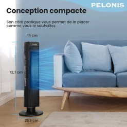 Pelonis Turmventilator, Ventilator Mit 3 Geschwindigkeiten, Ventilator Leise Standventilator Mit 2H Timer & 60° Oszillation, 2-in-1 Lüfter Säulenventilator Nur 52dbA 17 Pelonis Turmventilator, Ventilator Mit 3 Geschwindigkeiten, Ventilator Leise Standventilator Mit 2H Timer & 60° Oszillation, 2-in-1 Lüfter Säulenventilator Nur 52dbA -Luft Wrame Haus Geschaft c4b180d8c98fe71981d18b3057daa872
