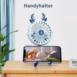 [2022 Neu] Mini USB-Ventilator, Mini Tragbarer Elektrischer Ventilator Octopus Stand Einstellbarer Handventilator Mit Usb Aufladung, Mit Nachtlicht -Luft Wrame Haus Geschaft c997360712d09df1158fa9a14c49f93f