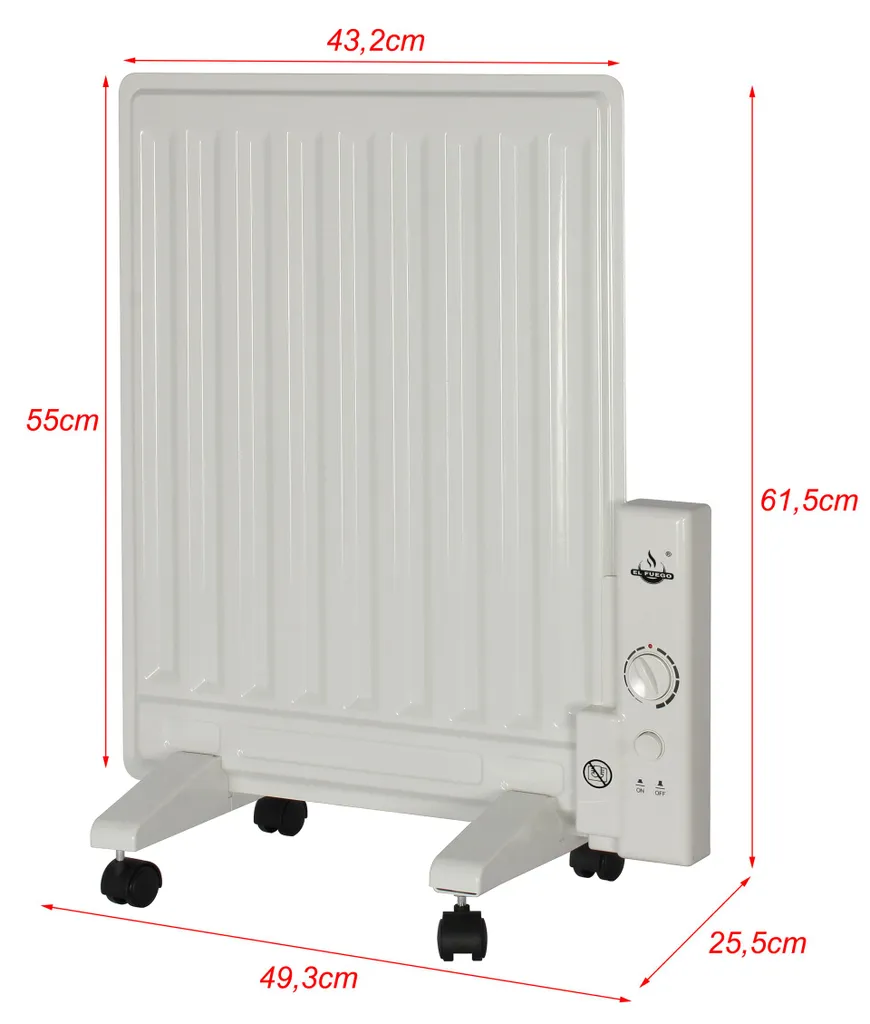 El Fuego Öl-Panelheizer AY4961, 400 W 3 El Fuego Öl-Panelheizer AY4961, 400 W – Bild 3