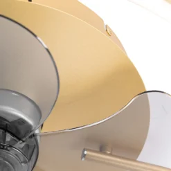 QAZQA - Modern Deckenventilator Mit Beleuchtung Messing Inkl. LED Mit Fernbedienung - Maddy Dimmer I Dimmbar I Wohnzimmer I Schlafzimmer - Stahl Rund - I (nicht Austauschbare) LED 12 QAZQA - Modern Deckenventilator Mit Beleuchtung Messing Inkl. LED Mit Fernbedienung - Maddy Dimmer I Dimmbar I Wohnzimmer I Schlafzimmer - Stahl Rund - I (nicht Austauschbare) LED -Luft Wrame Haus Geschaft ca7163048f8ec9651ecae67723f3a52c